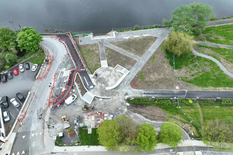 New path layout for Carrick Park