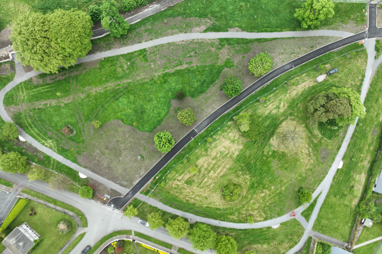 New path layout for Carrick Park