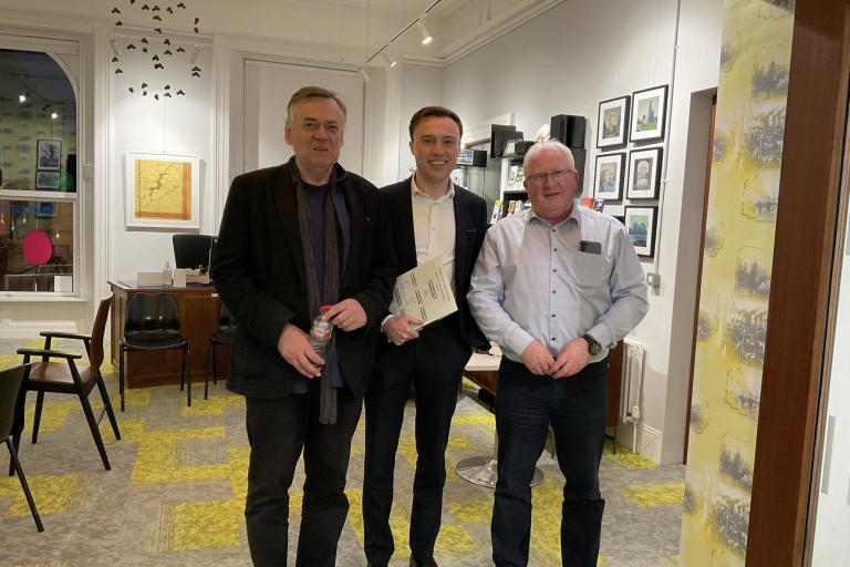 Nic de Jong, Ryan O' Meara TD, Martin Laffan