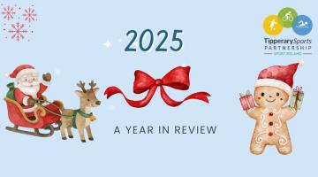 Festive icons on a blue image